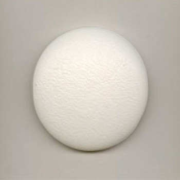 LL-1084 White Faux Leather Covered Button, 8 Sizes 
